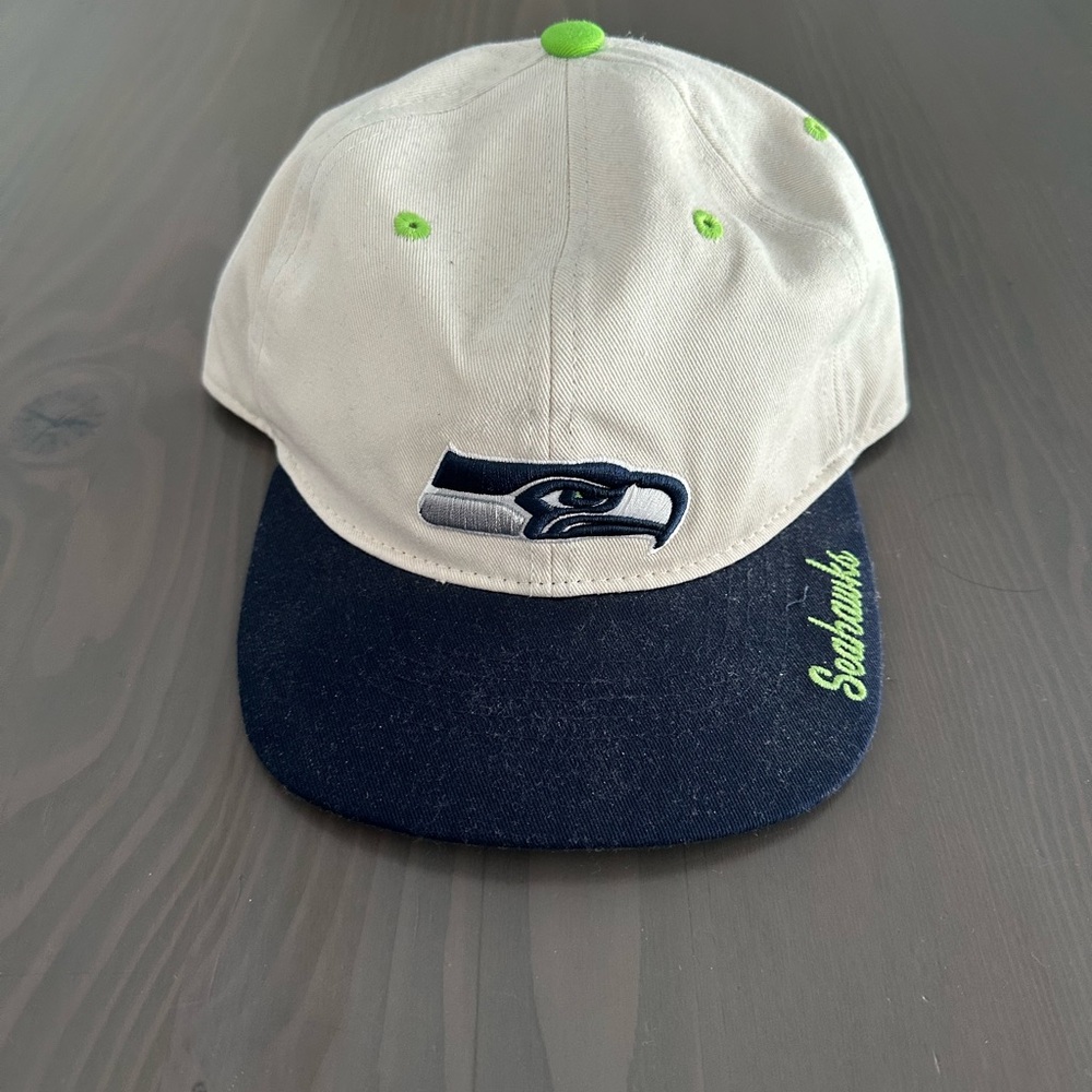 NFL Seahawks Hat - Cream, Navy, Green